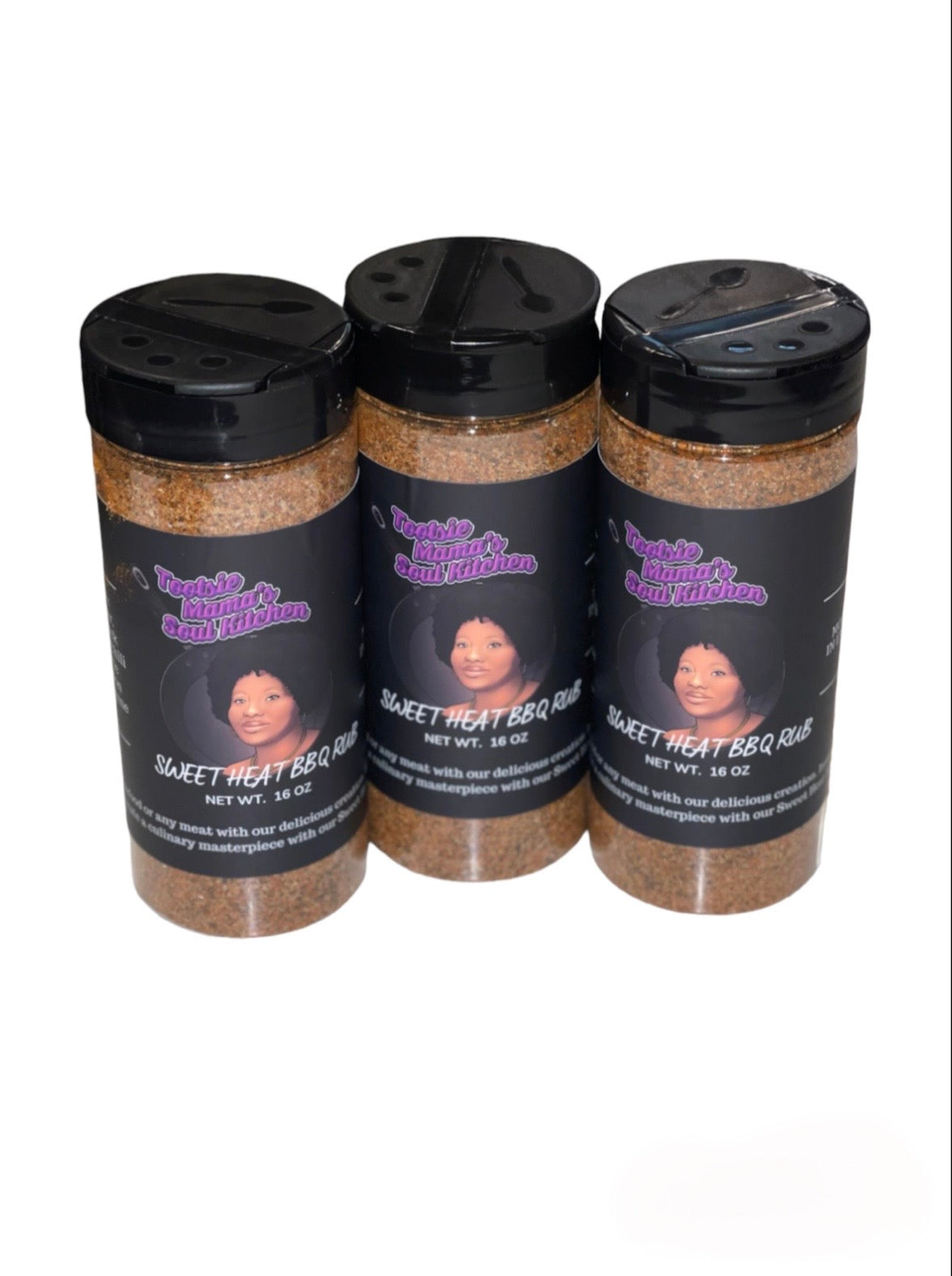 TOOTSIE MAMA'S SWEET HEAT BBQ RUB (3 PK.) – Tootsie Mama’s Soul Kitchen